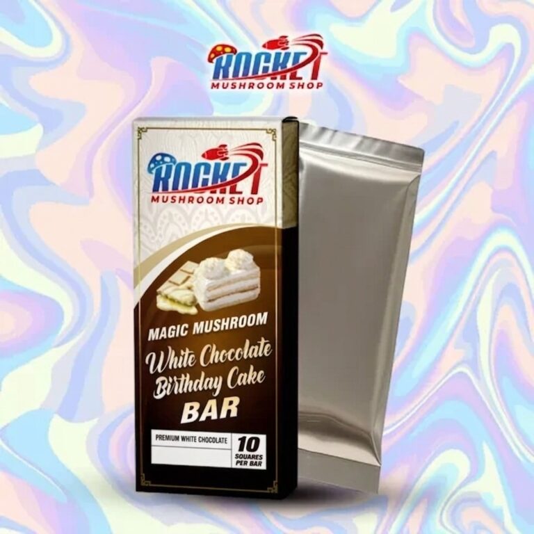 Magic Mushroom White Chocolate Birthday Cake Bar