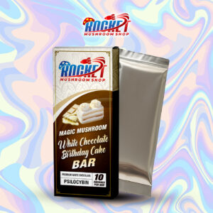 Magic Mushroom White Chocolate Birthday Cake Bar
