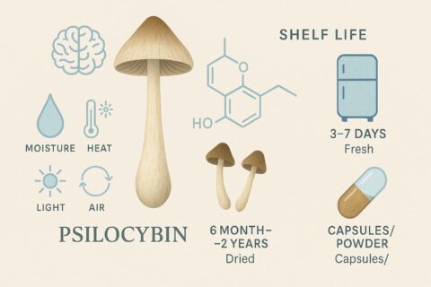 How to Store Magic Mushrooms and How Long They Last