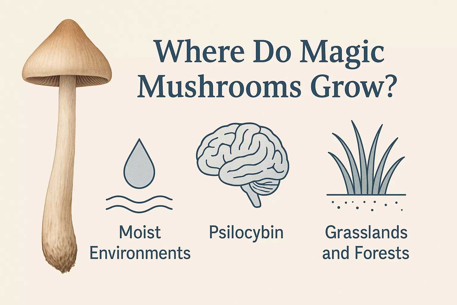 Where Do Magic Mushrooms Grow
