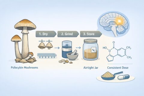 How to Grind Dried Mushrooms