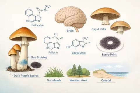 How to Identify Magic Mushrooms