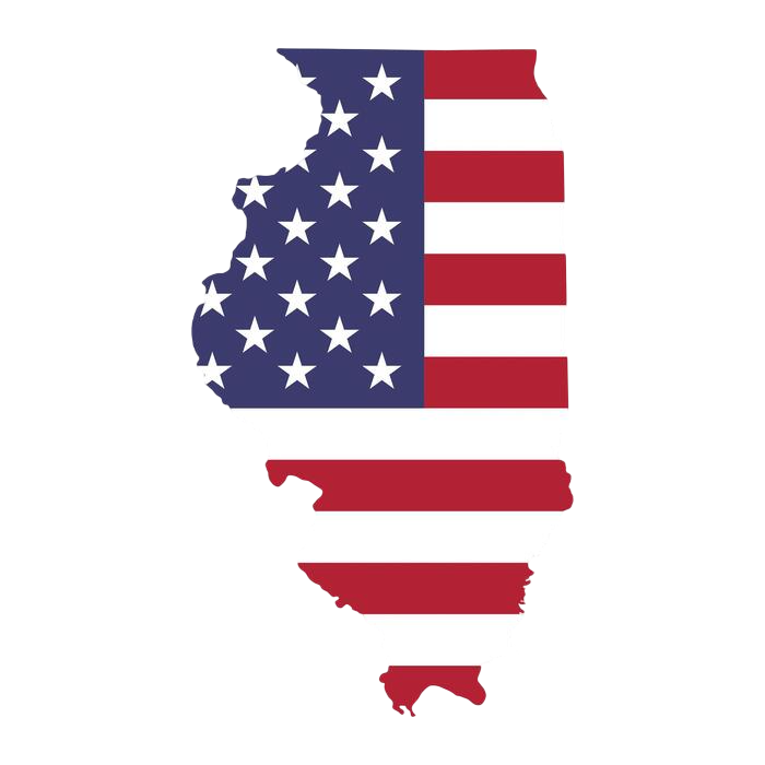 illinois-state-map-with-american-national-flag