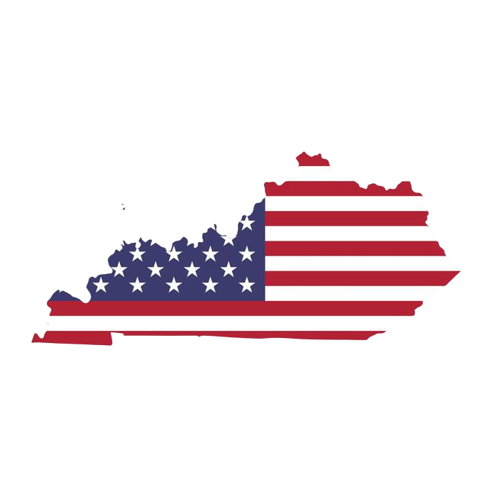 kentucky-state-map-with-american-national-flag