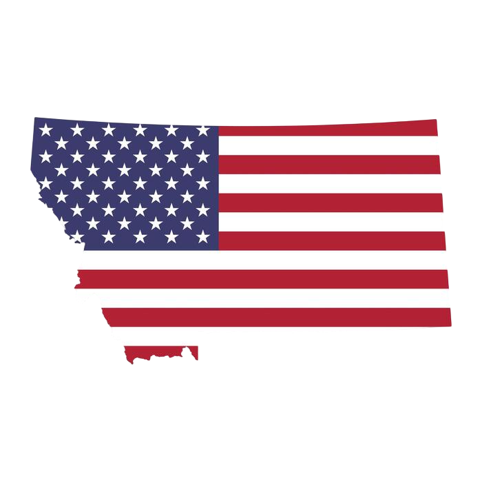 montana-state-map-with-american-national-flag