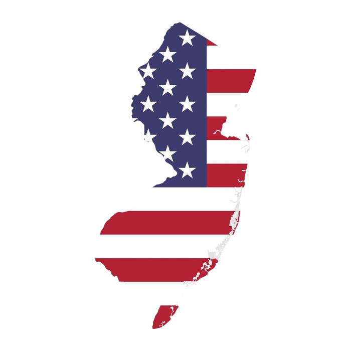 new-jersey-state-map-with-american-national-flag