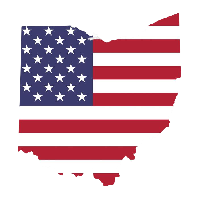 ohio-state-map-with-american-national-flag